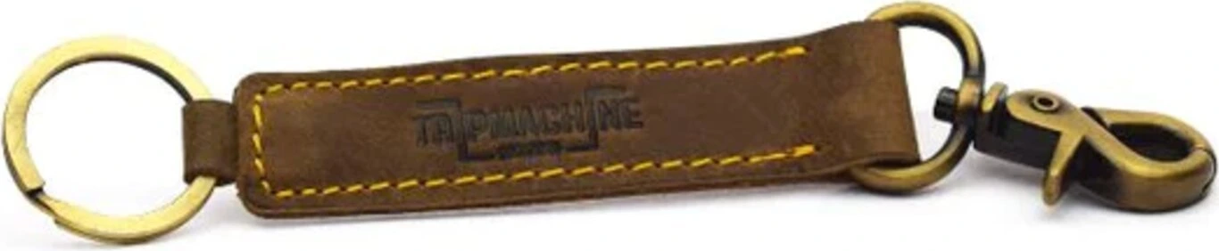 Trip Machine Classic keyring, tobacco