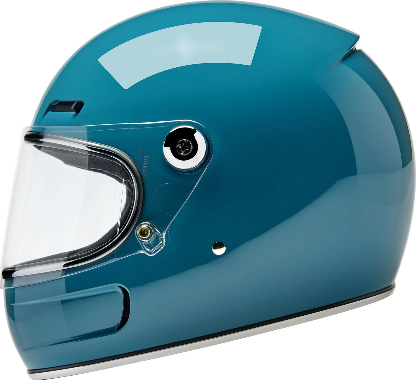 Biltwell Gringo SV helmet gloss atlantic teal, Blue, M