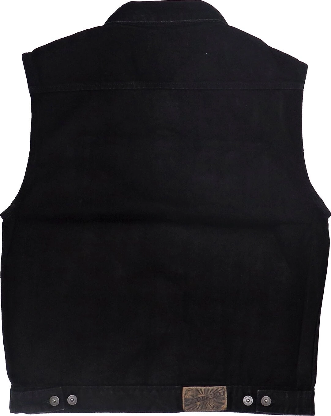 MCS denim vest, Black, 4XL