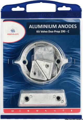 Osculati anode kit (alu) Volvo 290DP