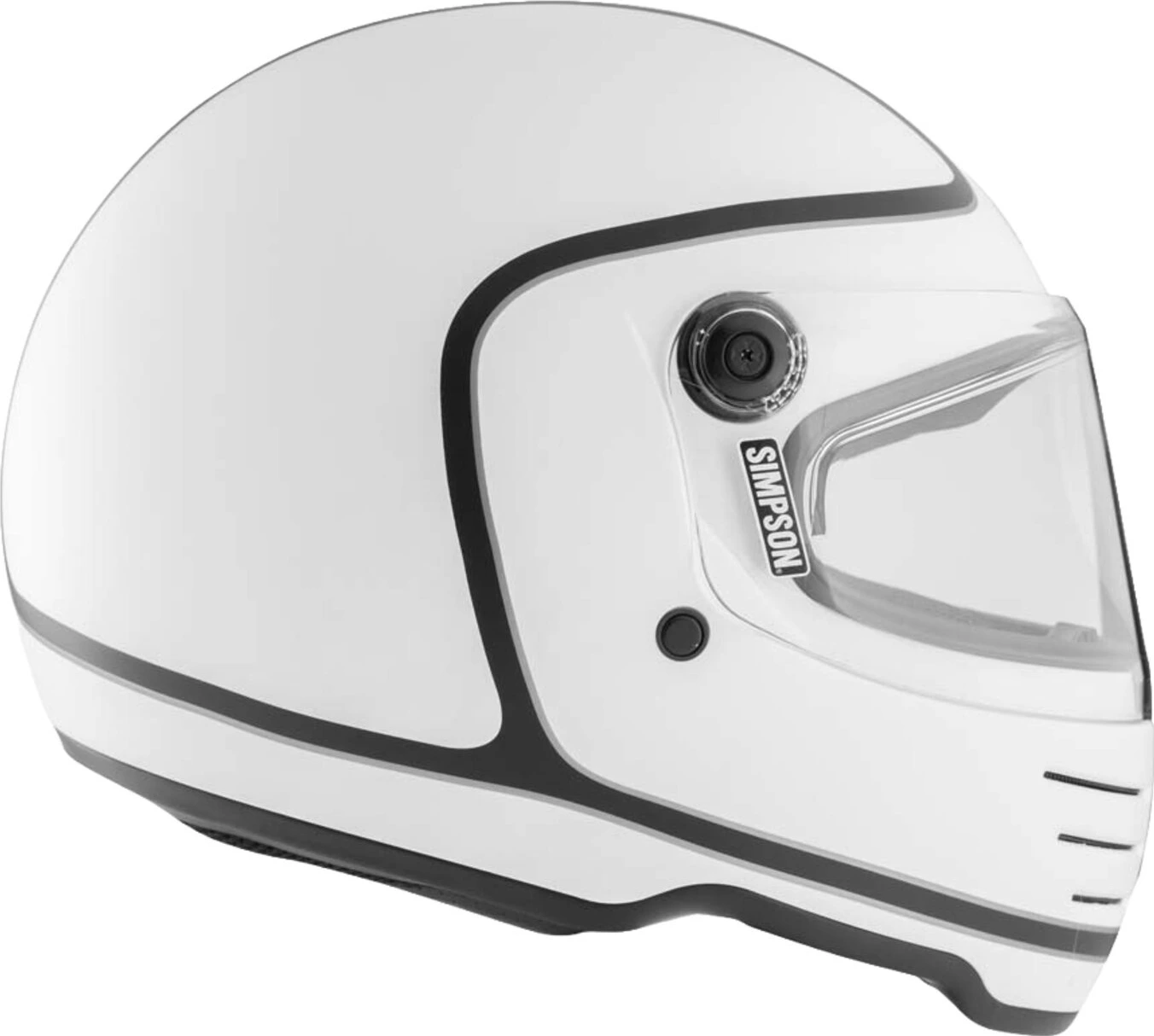 Simpson M62 helmet, hondo White, White, M, matt