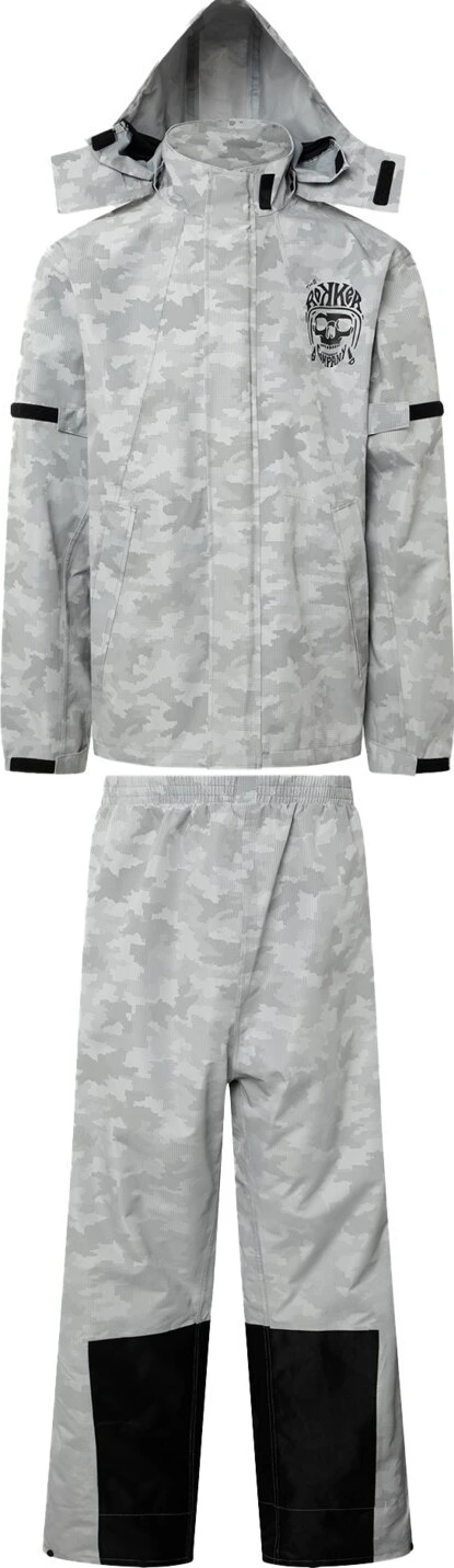 Rokker rainset, classic Gray, camouflage Gray, M
