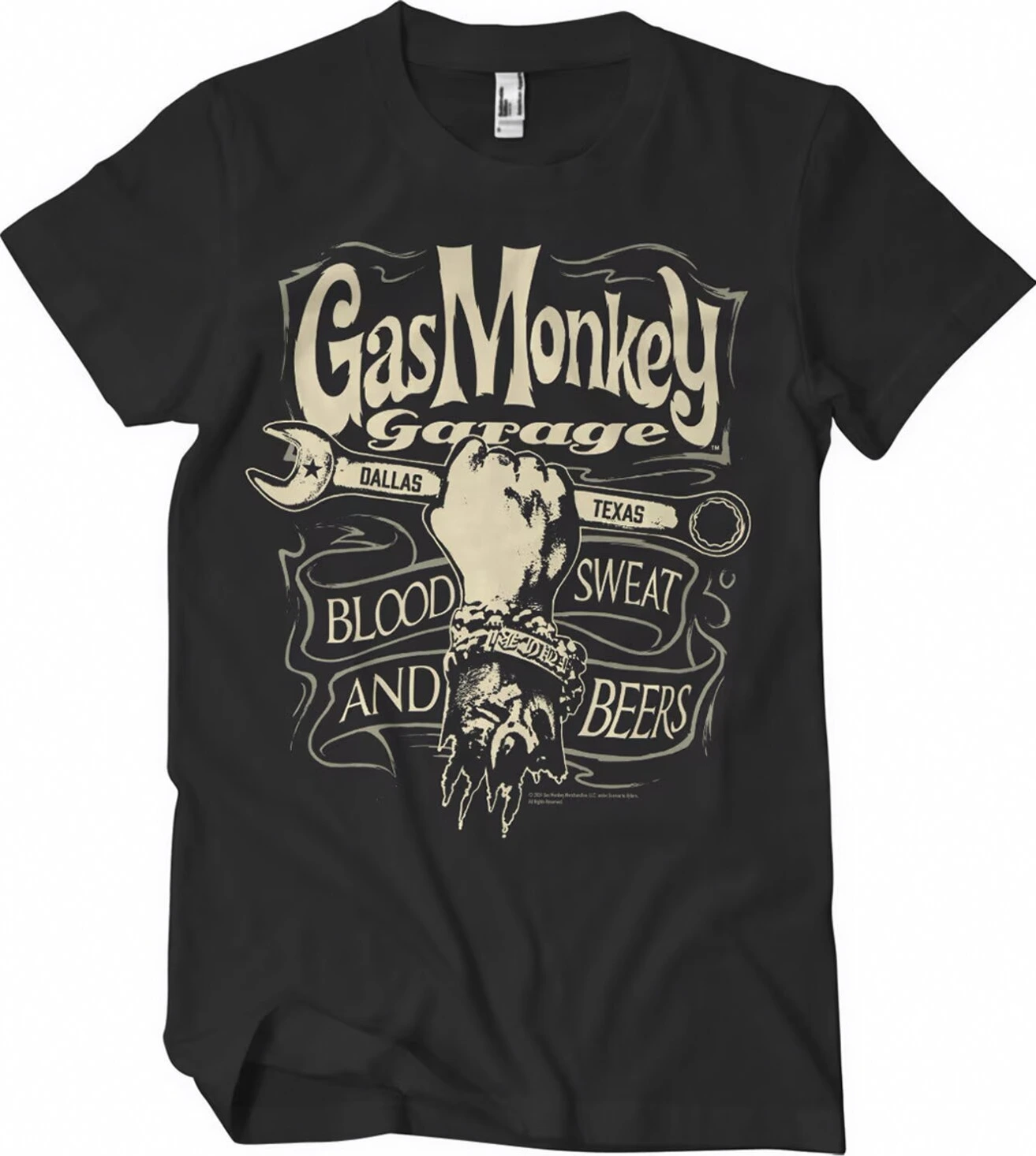 GMG Wrench Label t-shirt, Black, S