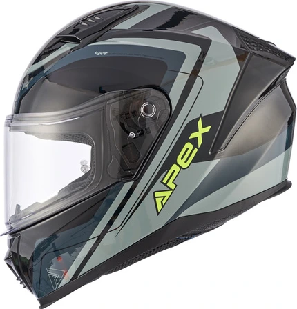 APEX Helmet FI100 Valencia black/grey/yellow XS