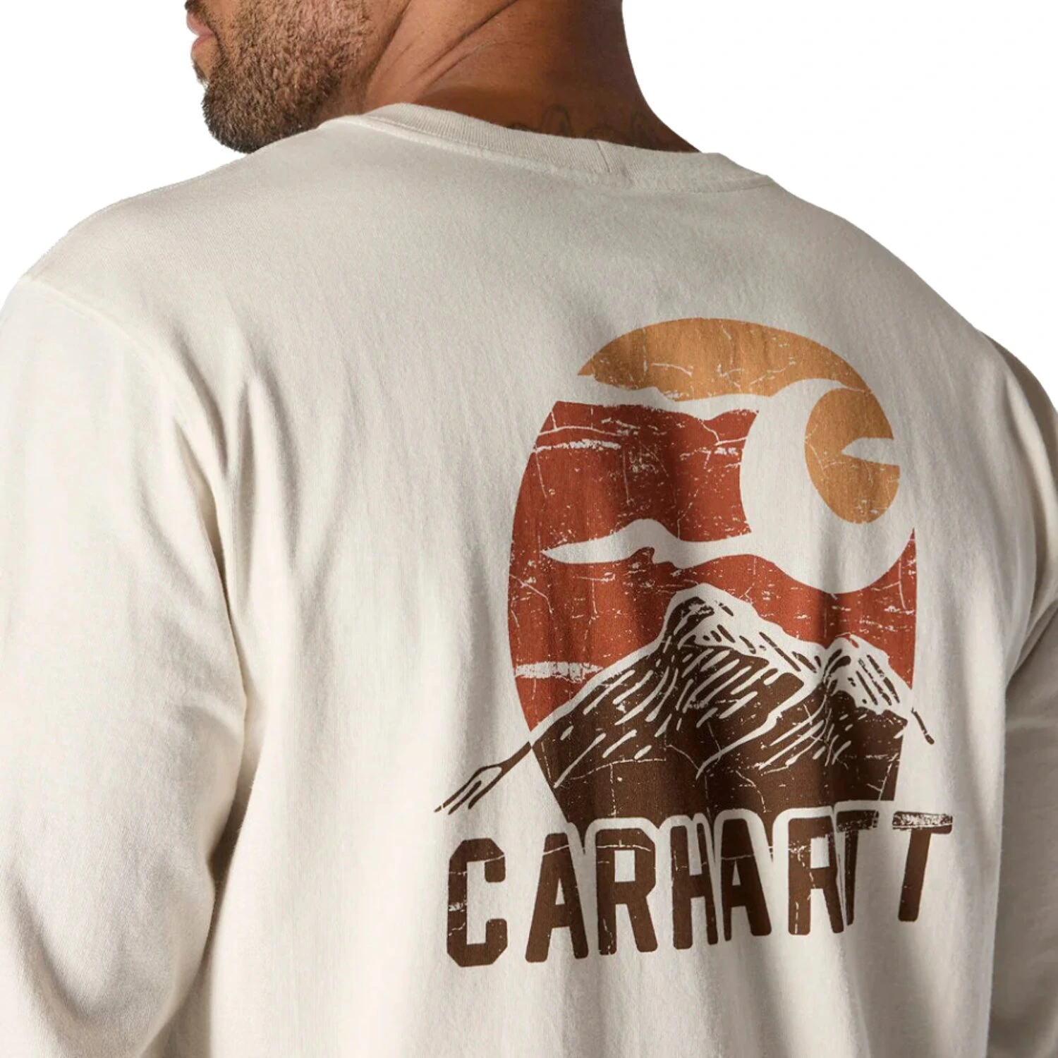 Carhartt Mountain long sleeve malt, White, L