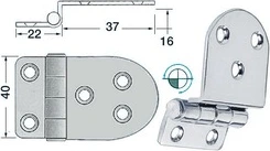 embossed hinge SS 59x40