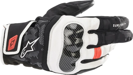 Alpinestars Glove SMX Z Drystar Black/White/Red Fluo, L