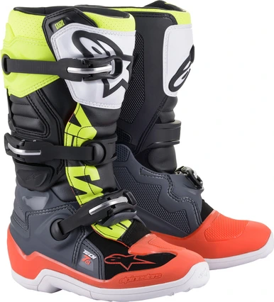 Alpinestars Boot Tech 7s junior Gr/Red/Yel Fluo, 34 (2)