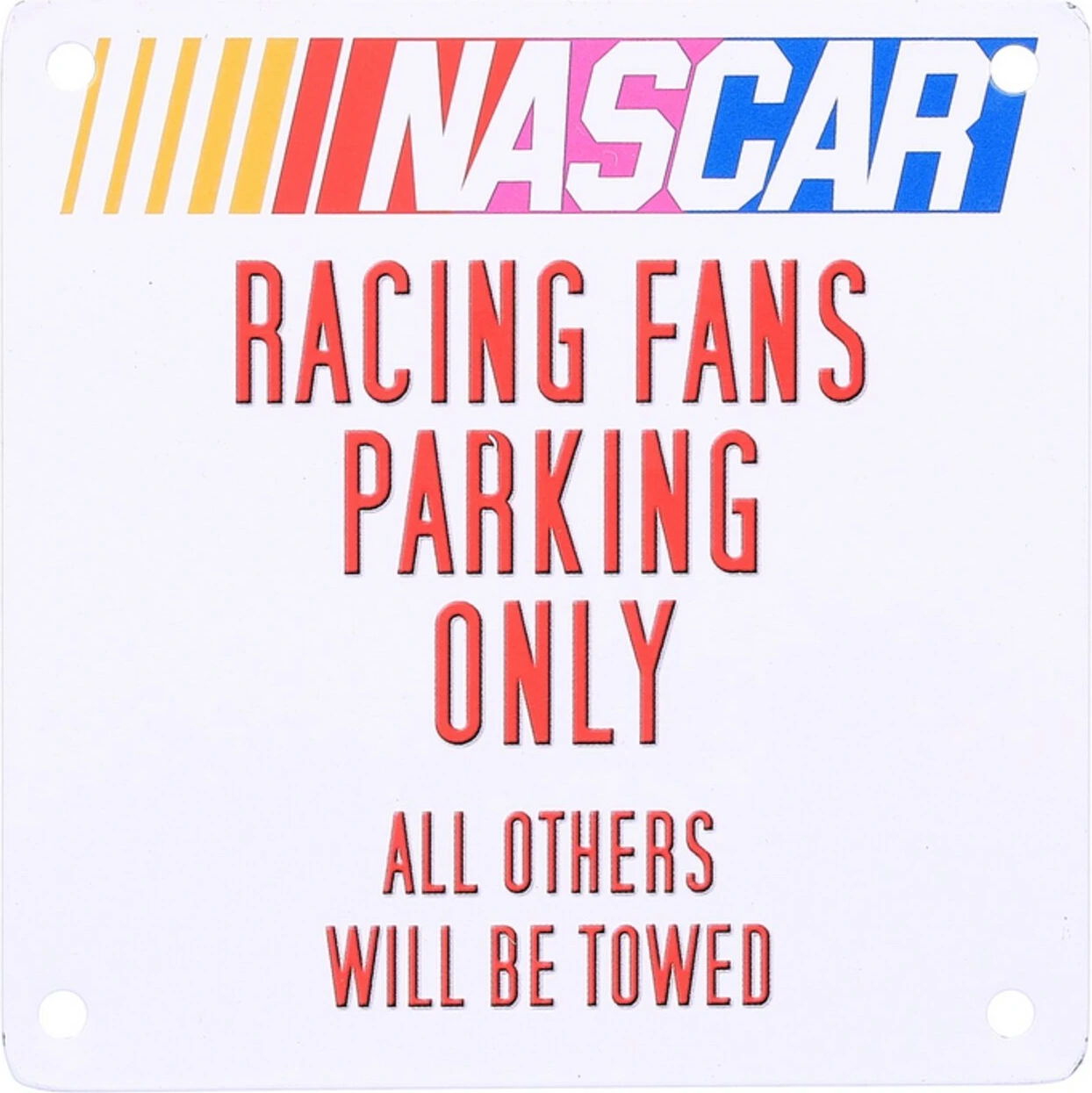 Army Surplus Nascar Racing fans Metal plate with magnet