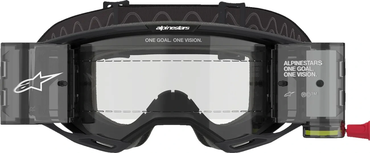 GOGGLE VISION 8 CORP BLK CLEAR ROLL-OFF