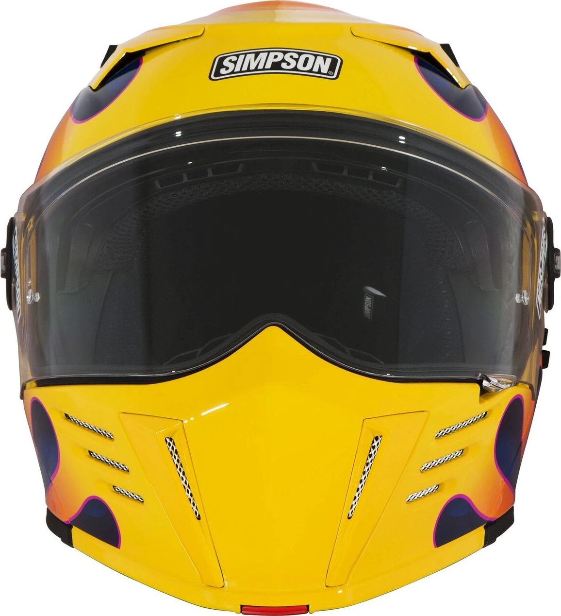 S — Simpson Darksome Wildfire helmet, Orange, Gloss, S