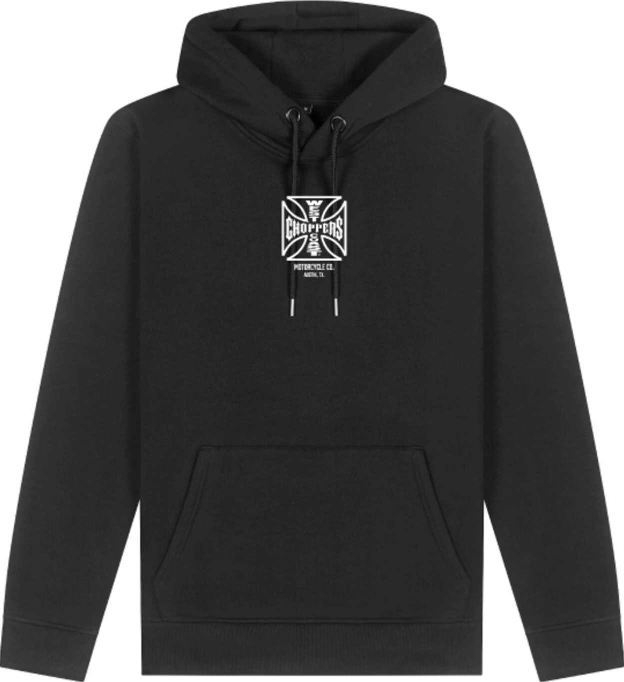 WCC ATX Cross hoodie, Black, white, S
