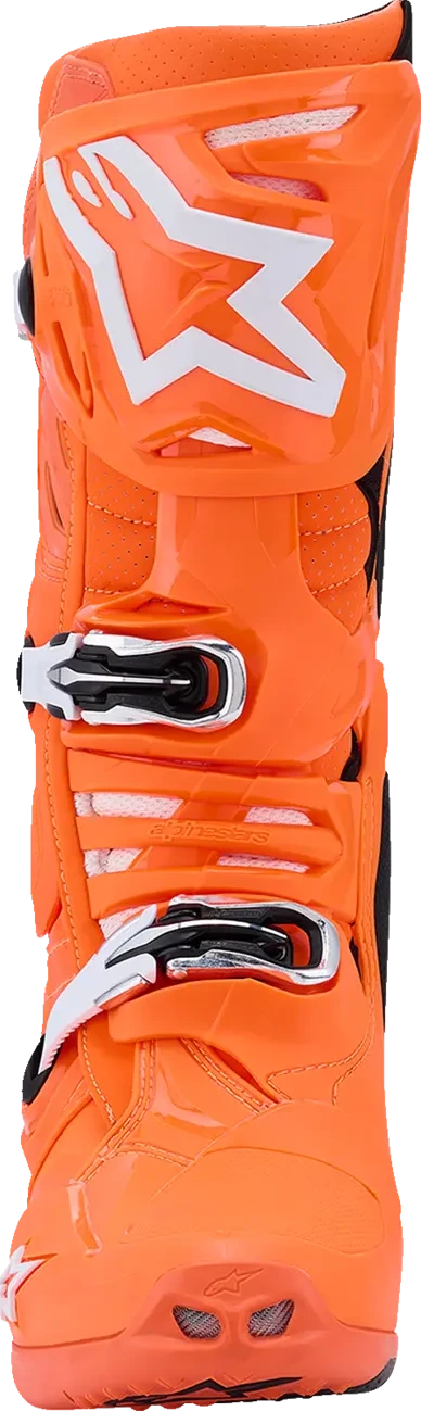 BOOT TECH 10 S-VENTED ORG FL/BLK/WHT 7