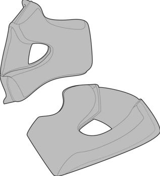 SIMPSON Darksome Cheek Pads, XS