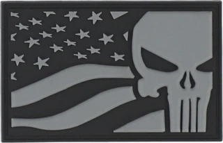 Army Surplus Punisher USA flag patch