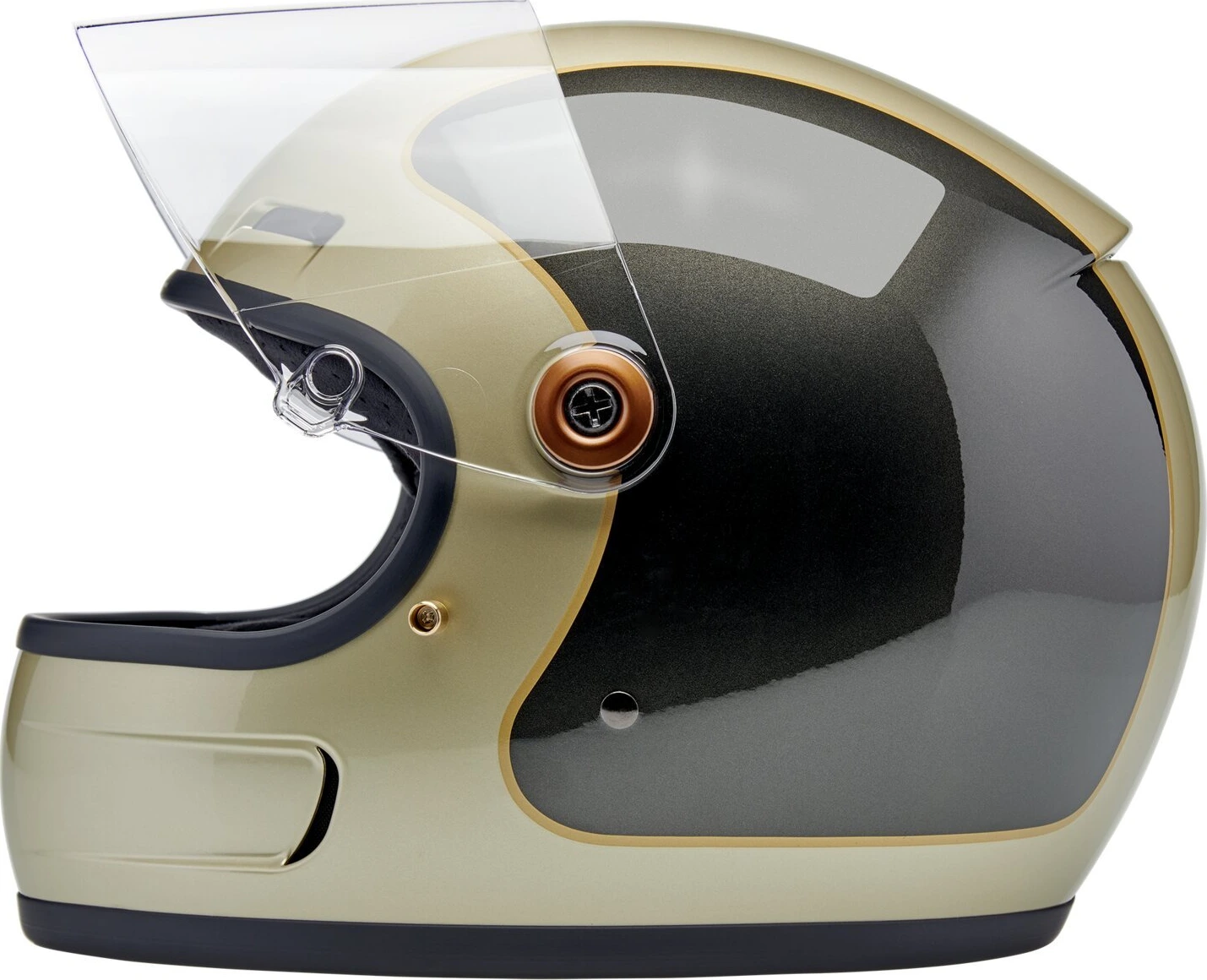 Biltwell Gringo SV helmet, tracker champagne Gold, XS, Metallic