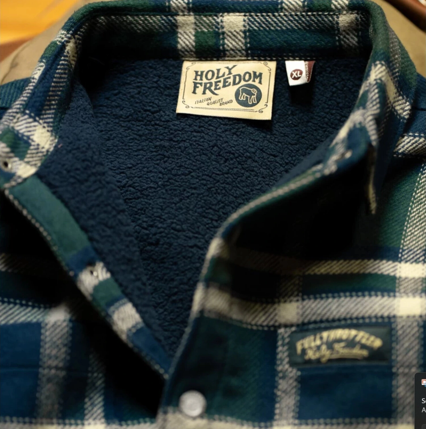 Holy Freedom Macleod lined shirt, Green, 2XL