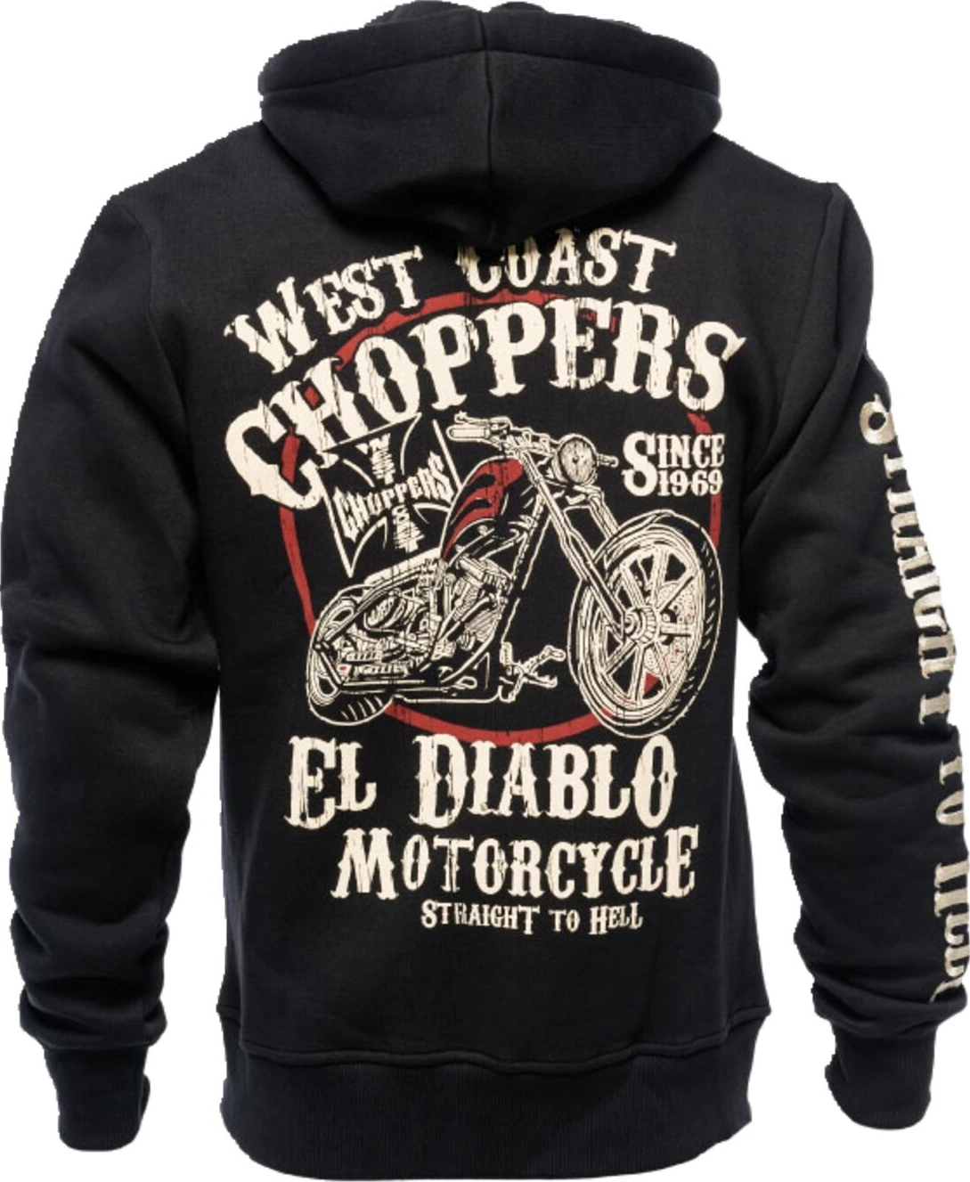 WCC El Diablo zip hoodie, Black, S