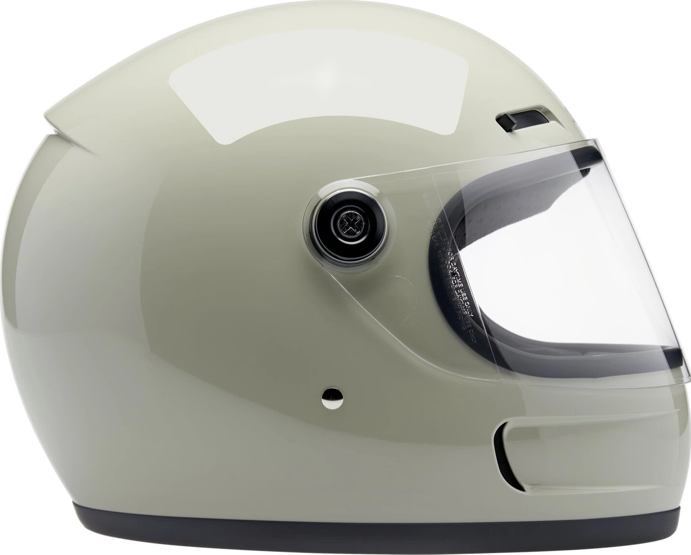 Biltwell Gringo SV helmet, chalk Gray, grey, XS, Gloss