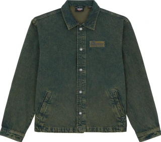 Dickies Lewistown denim jacket green tone fade