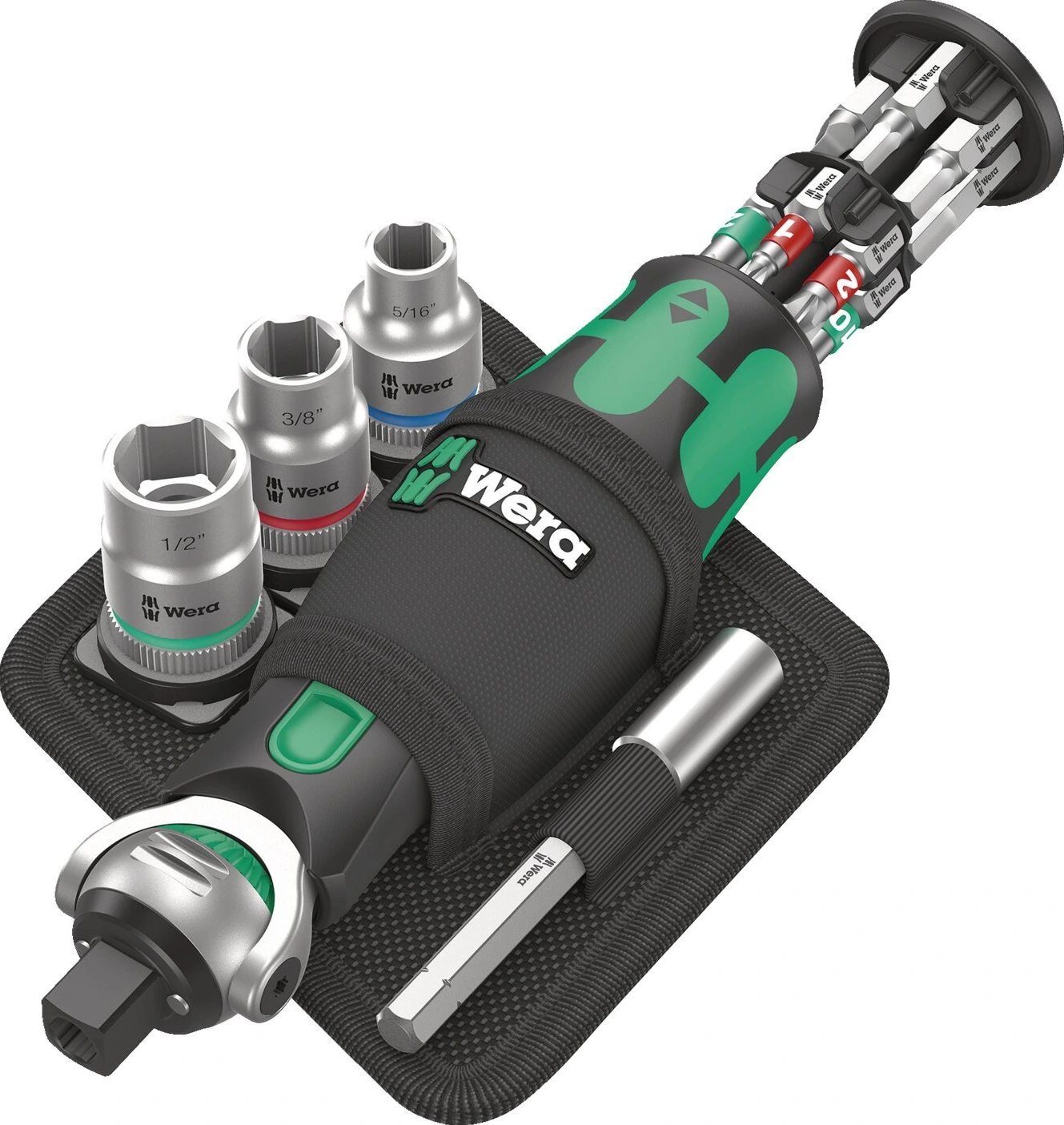Wera, Zyklop Pocket set 2 with US sockets, Black