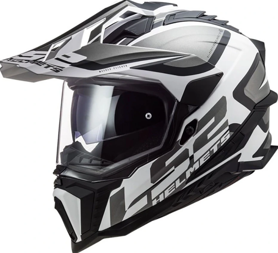 LS2 MX701 EXPLORER ALTER Шлем - Matt Black White, 2XL