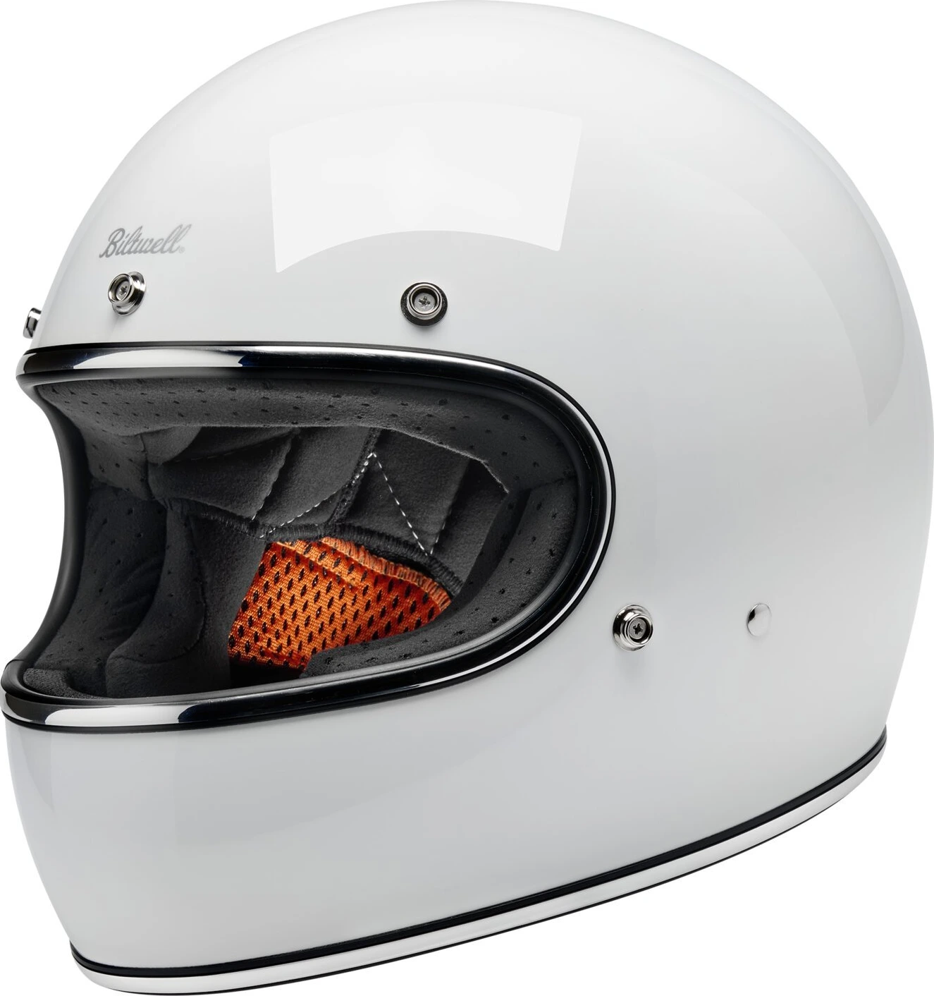 Biltwell Gringo helmet, White, XS, Gloss