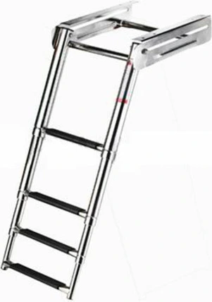 Qvarken Telescopic foldaway ladder 4-steps