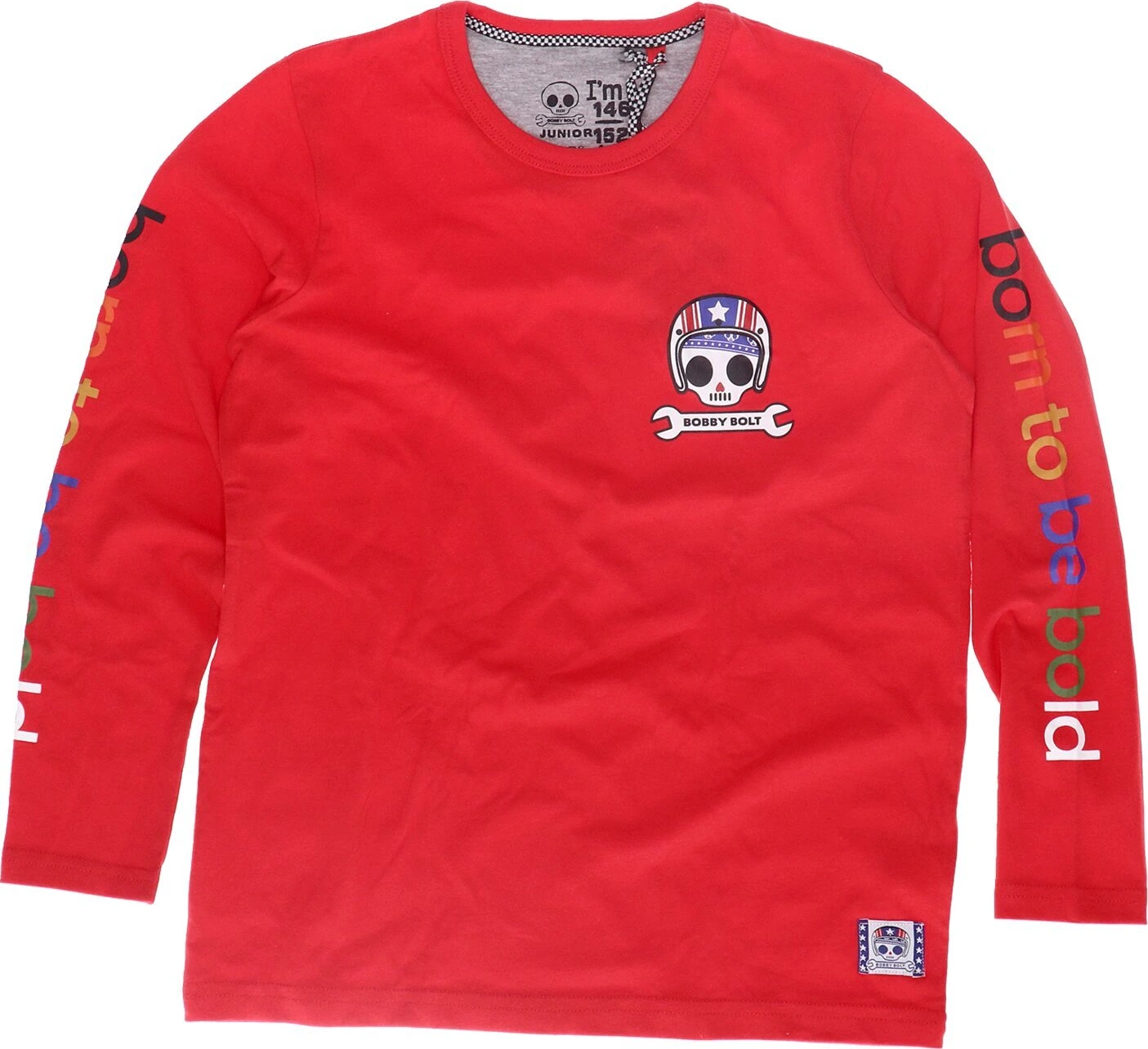 Bobby Bolt McKinley longsleeve, Red, 110/116
