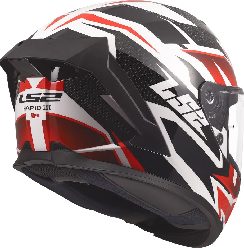 LS2 FF820 RAPID III XTREM Helmet - 3XL, White Black Red