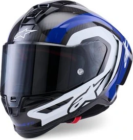 Alpinestars Helmet Supertech S-R10 Arius Black/White/Blue, XS