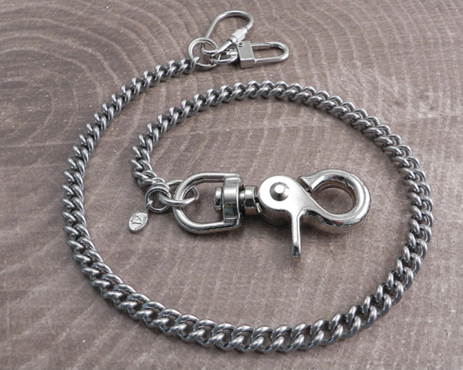 Amigaz Wallet Chain Smooth Leash 7mm Stainless, steel Silver