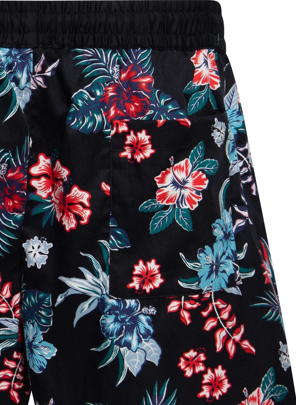 King Kerosin Hibiscus short, Black, M