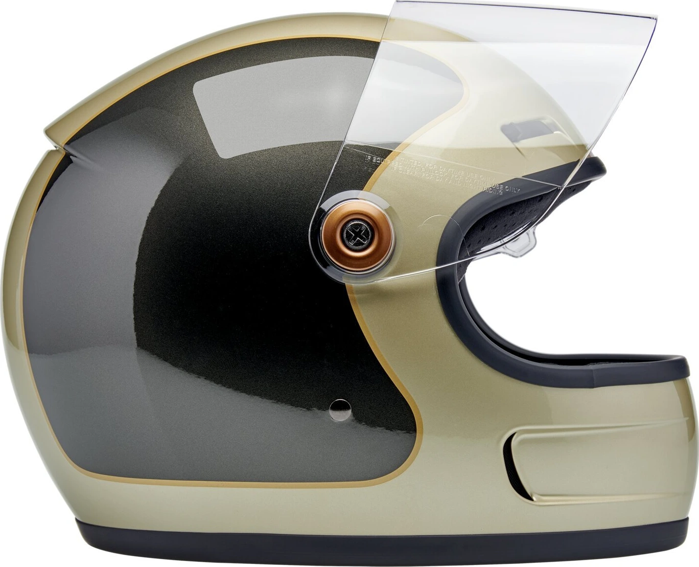 Biltwell Gringo SV helmet, tracker champagne Gold, XS, Metallic