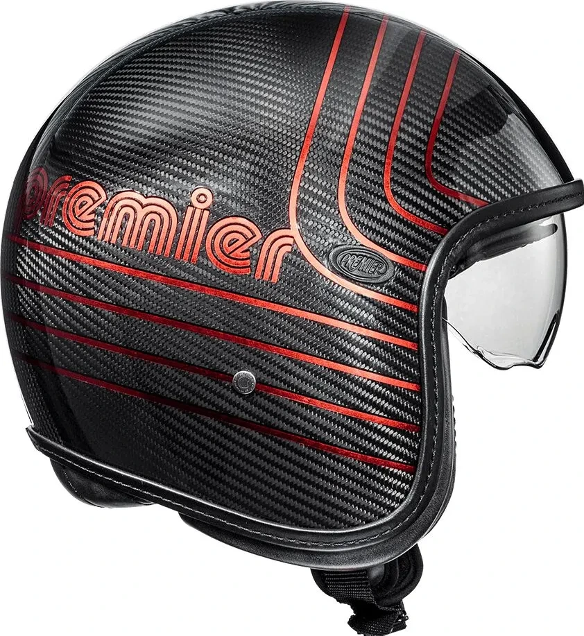 HELMET VINTAGE PLATINUM CARBON EXRED XS