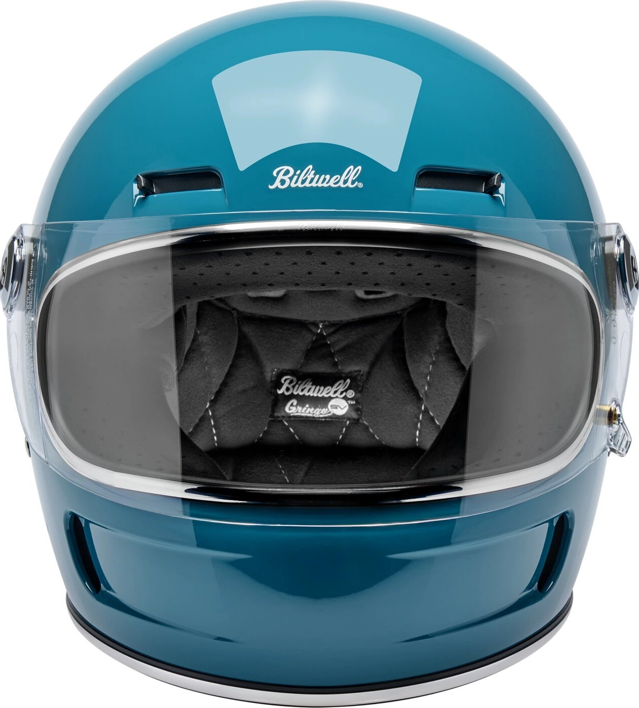 Biltwell Gringo SV helmet gloss atlantic teal, Blue, M