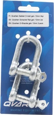 Qvarken D-Shackle galv 14mm