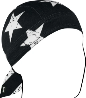 ZANheadgear Flydanna® Sportflex® UPF50+ Black & White Flag