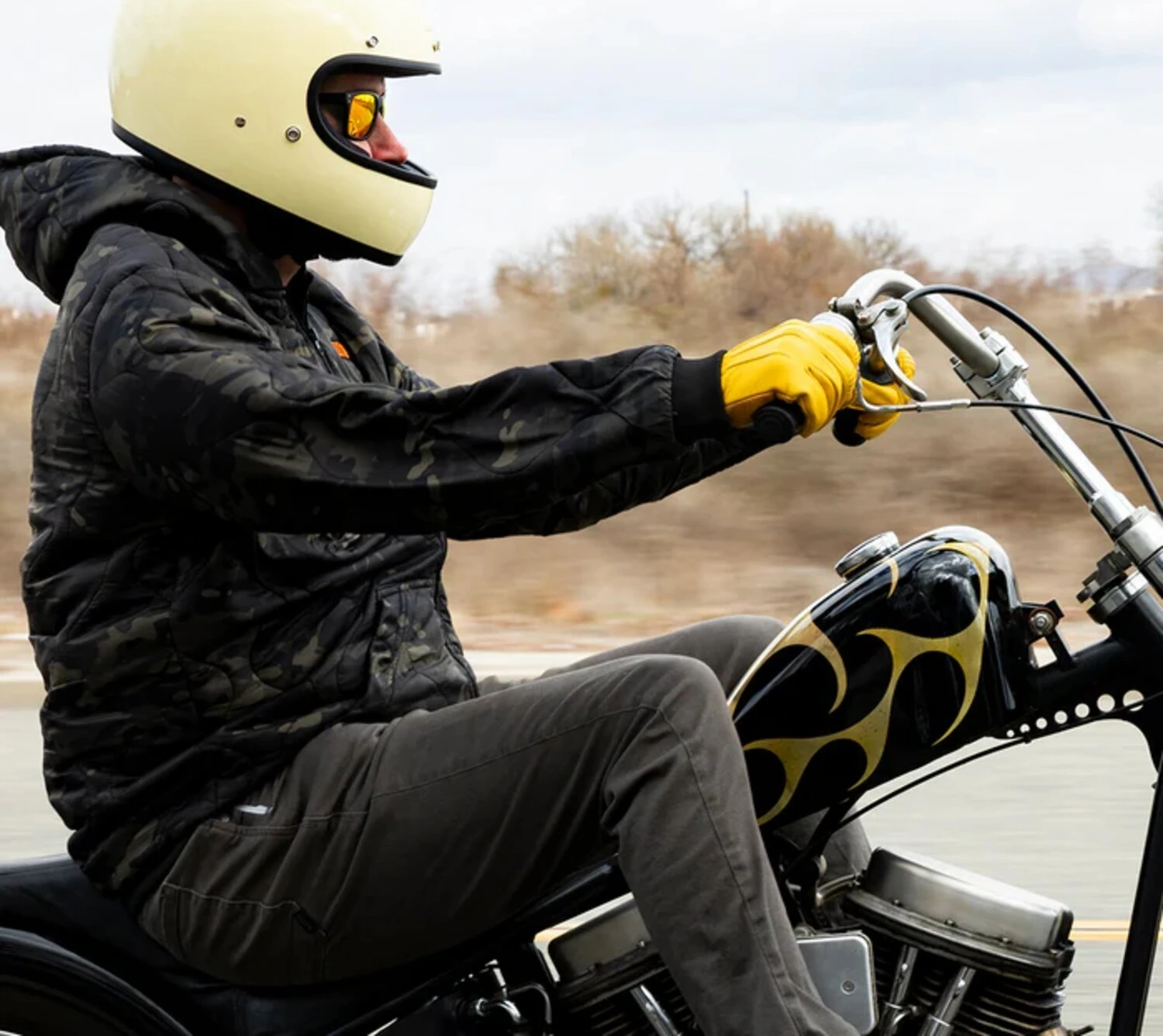 Biltwell Ramblr sunglasses red mirror
