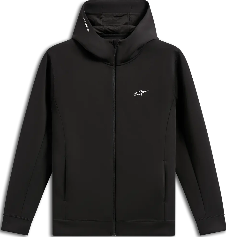 HOODIE ZIP DOUBLE FACE CYPHER BLACK S