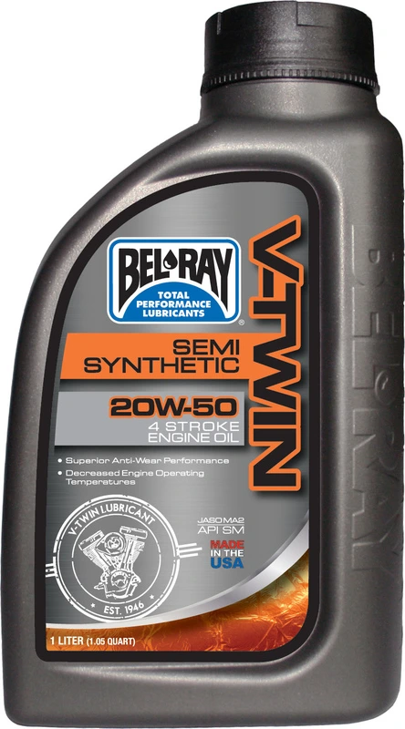 Bel-Ray V-Twin Pusiau sintetinė 20W-50 1L