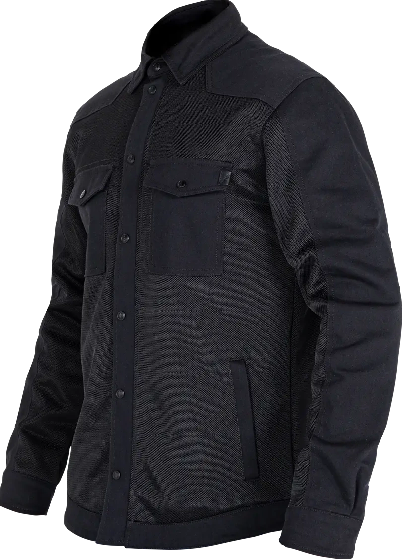 MOTOSHIRT AERO MESH BLACK SM