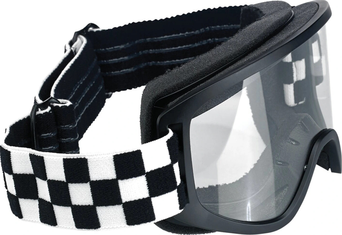Biltwell Moto 2.0 Checkers goggles, Black, white