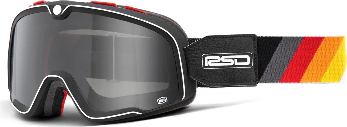 100% Barstow goggle RSD Malibu smoke lens, Black