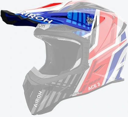 Airoh Aviator Ace 2 Peak Proud Blue/Red Gloss