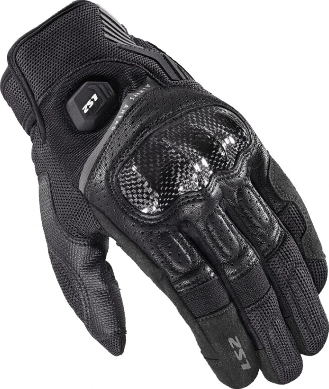 LS2 Atom Man Gloves - L, Black
