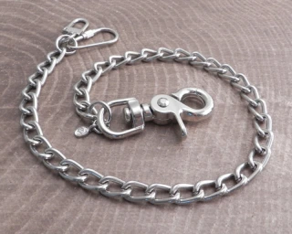 Amigaz Splicer Chrome Wallet Chain 16"