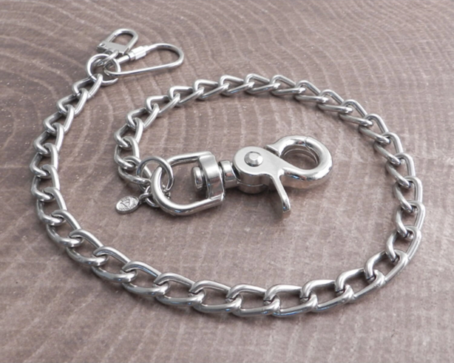 Amigaz Splicer Chrome Wallet Chain 16", Silver