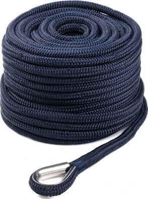 Qvarken Anchor Rope Dockline with thimble 16mm 40m navy