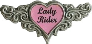 Biker pins Lady rider pin